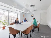 Birouri ce pot fi personalizate pentru 4 persoane în Spaces Unirii