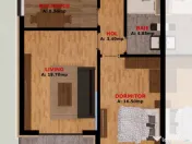 Apartament 2 camere la doar 1,5 km de Bucuresti sector 2. 