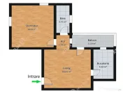 Apartament 2 camere balcon pivnita in zona Terezian din Sibi 