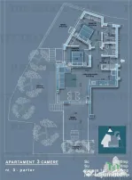 Apartament 3 camere cu terase si gradina, adiacent metrou Ob
