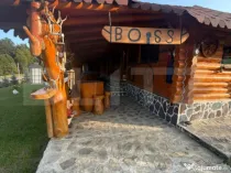 Cabana din lemn rotund, 2 camere, 140 mp, teren 2800 mp, Pal