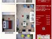 Studio 49 mp + balcon 