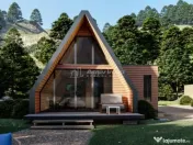 Casa pe Structura Lemn si Panouri SIP 