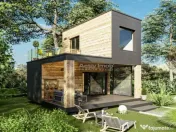 Casa pe Structura Lemn si Panouri SIP 