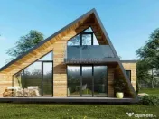 Casa pe Structura Lemn si Panouri SIP 