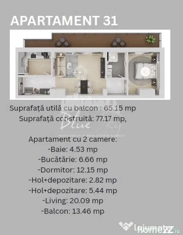Madrid Park Residence- Apartament 2 camere