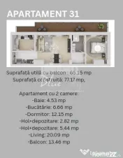 Madrid Park Residence- Apartament 2 camere 