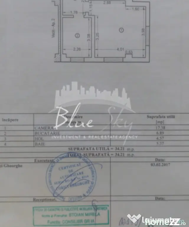 Campus -Studio decomandat cu bucătărie separată, loc de