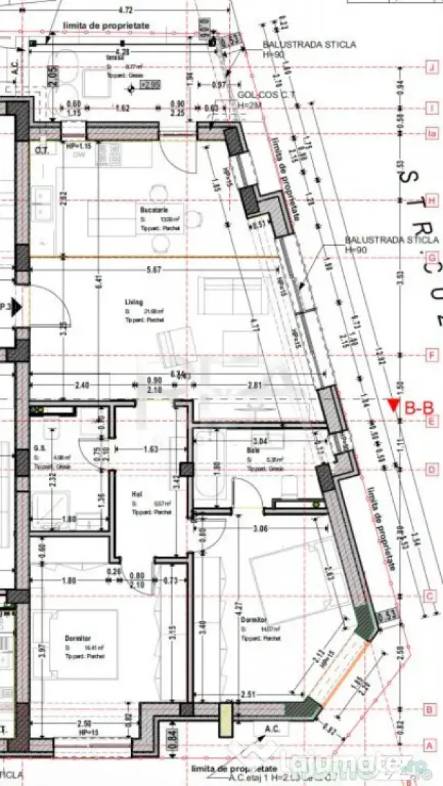 Apartament 2 camere bloc tip Boutique la 5 minute de Uniri