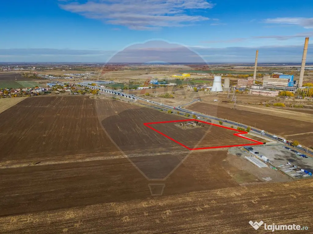 Teren intravilan 13.482 mp pe Centura Nord Arad, front 188 m