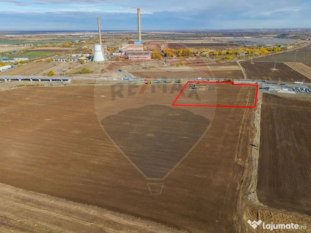 Teren intravilan 13.482 mp pe Centura Nord Arad, front 188 m