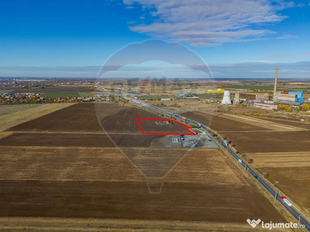 Teren intravilan 13.482 mp pe Centura Nord Arad, front 188 m