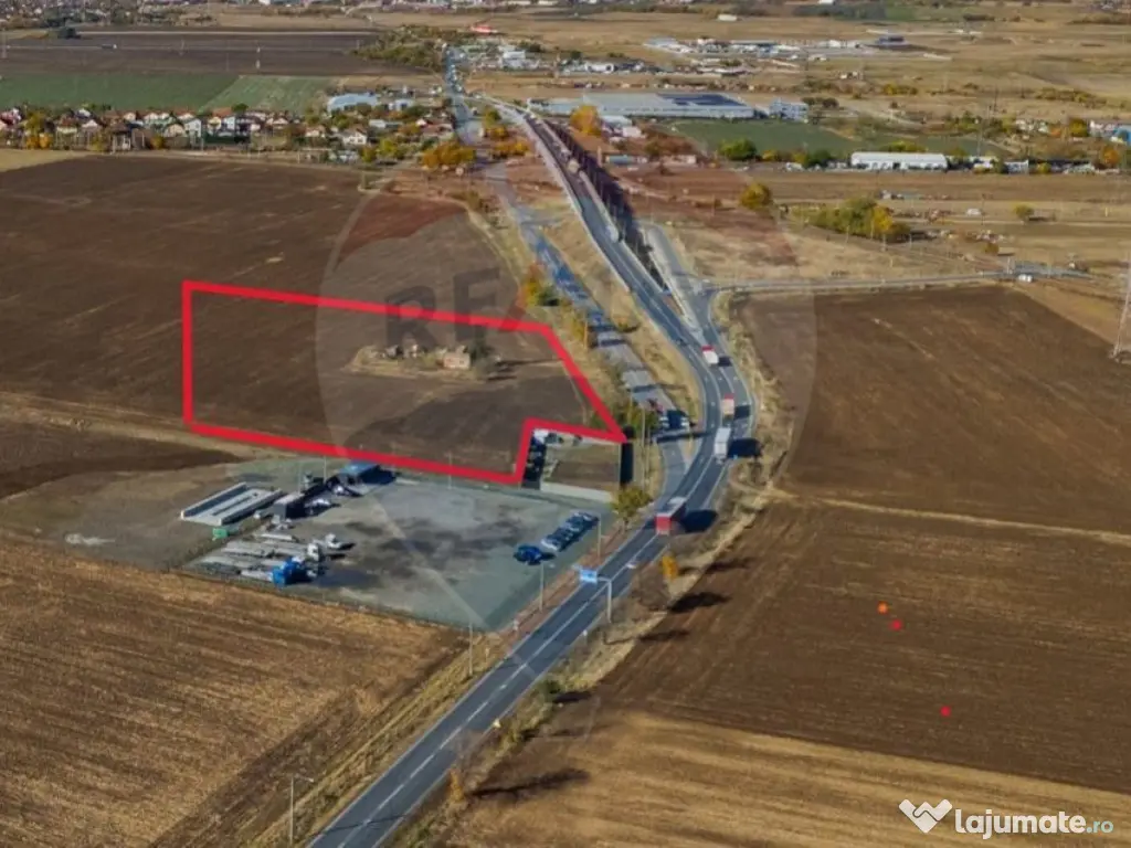 Teren intravilan 13.482 mp pe Centura Nord Arad, front 188 m
