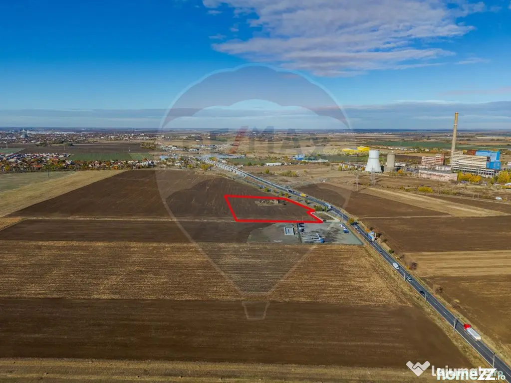 Teren intravilan 13.482 mp pe Centura Nord Arad, front 188 m