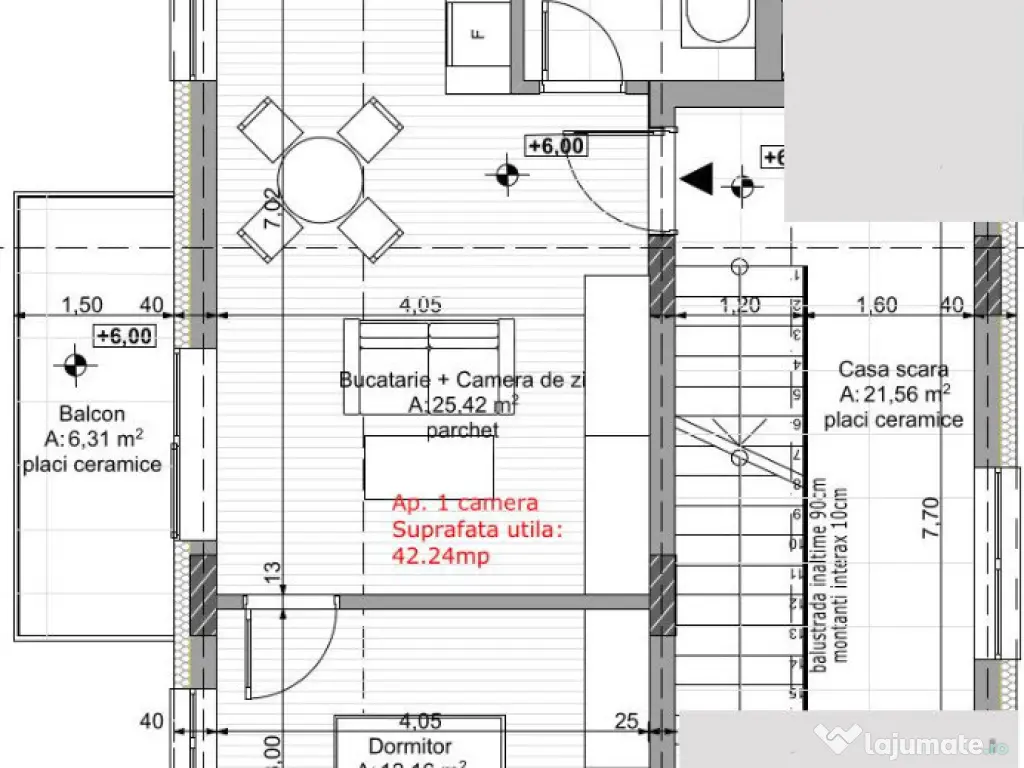 Apartament 2 camere,zona Cetatii,proiect nou