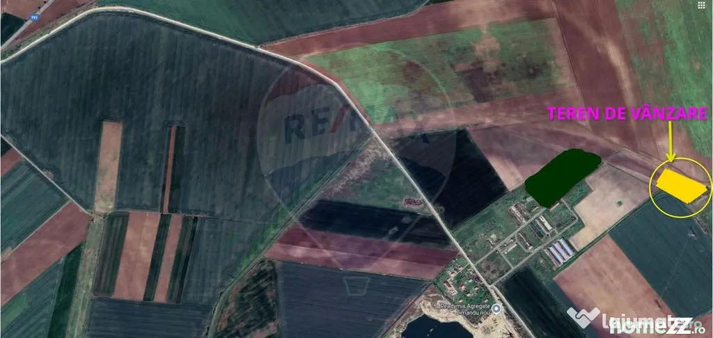 Teren agricol 14,200mp zona fermei din Zimandu Nou