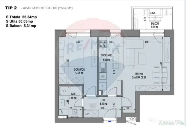 2 camere – Nusco City Park faza II | Gata de mutare - C...
