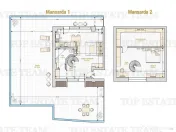 2 camere cu Terasa de 100 mp , Duplex Exclusivist - Lux la 