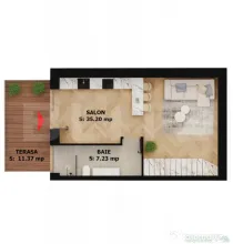 Apartament modern 2 camere cu terasă | Ultracentral - EAS R