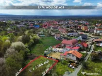 Teren 1,200mp si 400m2 cota drum Satu Nou de Jos / Strada...