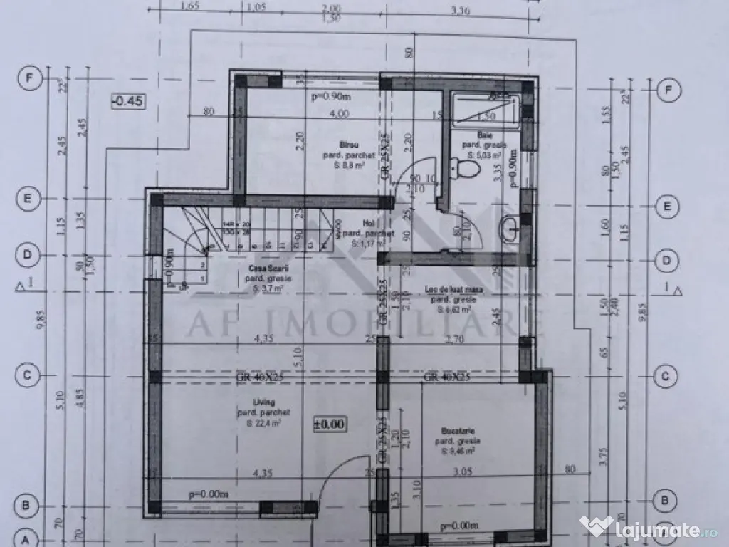 Valea Lupului str Academiei Vila P E 5cam Teren 515mp constr