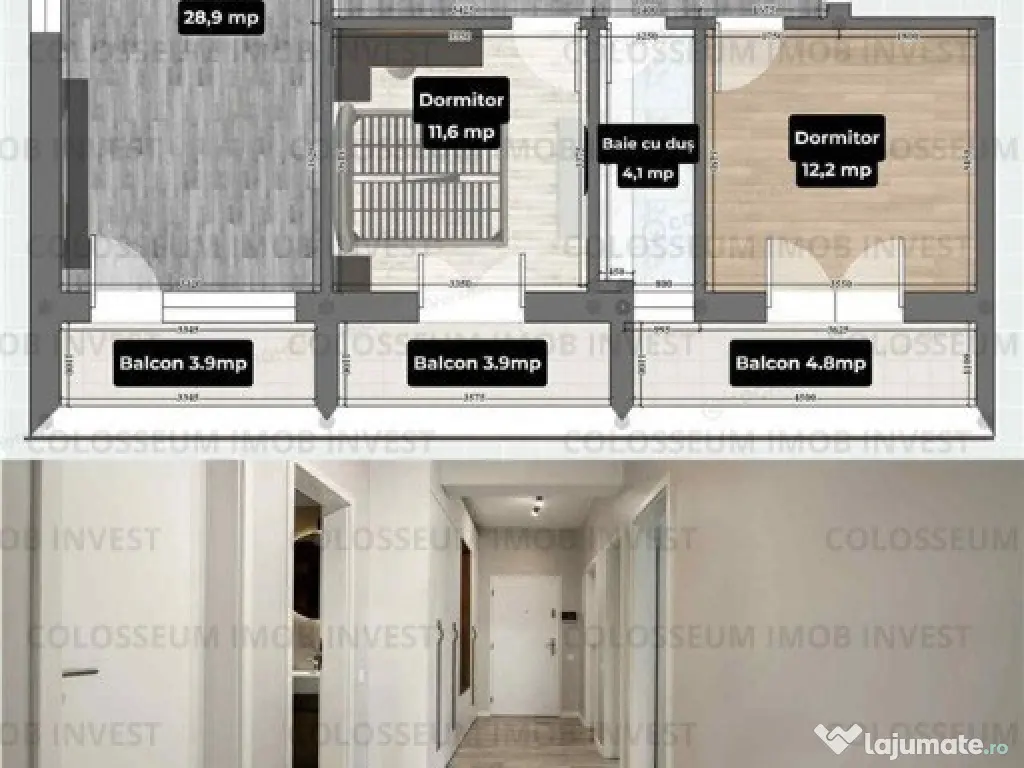 Apartament 3 camere, decomandat - zona Tractorul