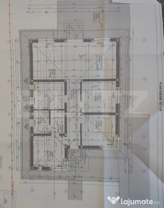 Teren de vanzare in Santandrei cu fundatie turnata si autori