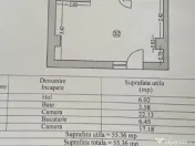 Primo 2 camere decomandat , etaj 1 