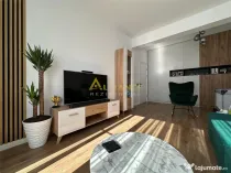 APARTAMENT LUX 2 camere MOBILAT cu GRADINA bloc NOU