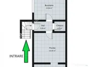 Casa cu 2 camere si gradina 600 mp in Sibiu zona Turnisor 