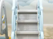 Ansamblu de joaca Kinderplay Astronaut, 5 in 1, tobogan, leagan, Blue 