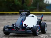 Kart electric cu functie Drift, BMW Motosport 2x 250W, 24V sasiu ajustabil Grey 