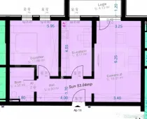 Apartament 2 Camere, 53mp | Zona Aradului | Etaj 1