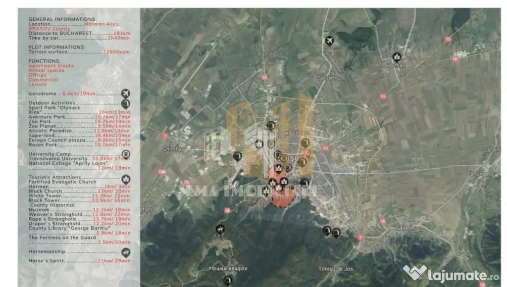 Teren intravilan cu proiect si autorizatie de construire Bra