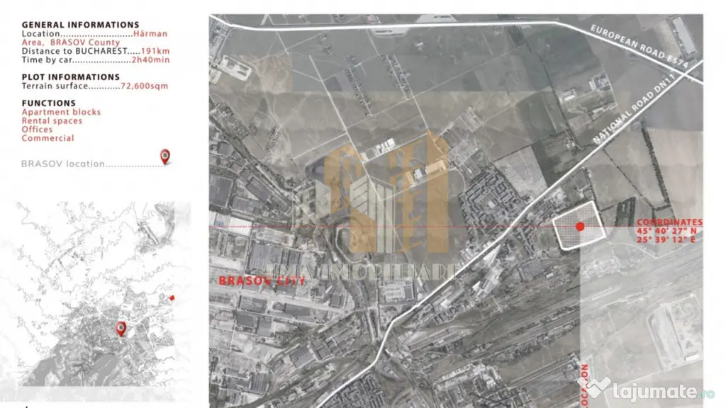 Teren intravilan cu proiect si autorizatie de construire Bra