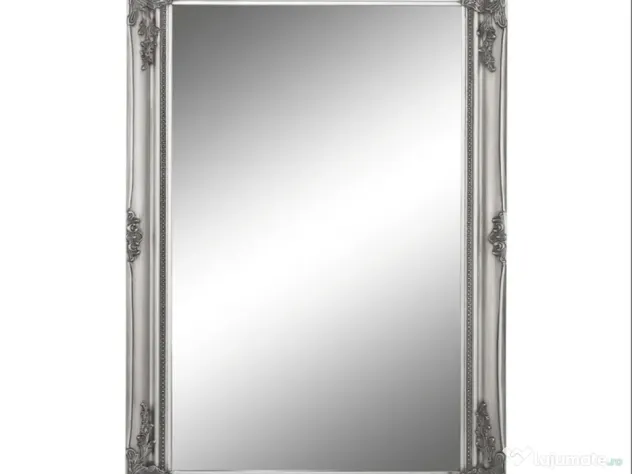 Oglindă Decorativă Retro Vintage Argintie si Aurie 64 x 94 cm