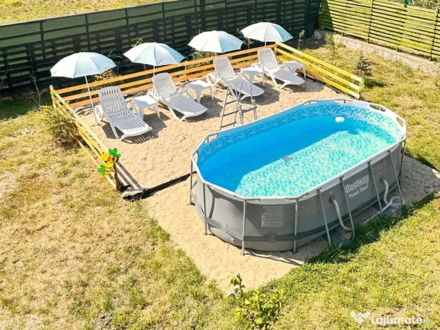 Cabana 15 persoane | 7 camere | 6 băi | Living pentru petreceri | Terase Grătar