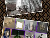 Folie staniol din pachete tigari pentru proiecte de arta 