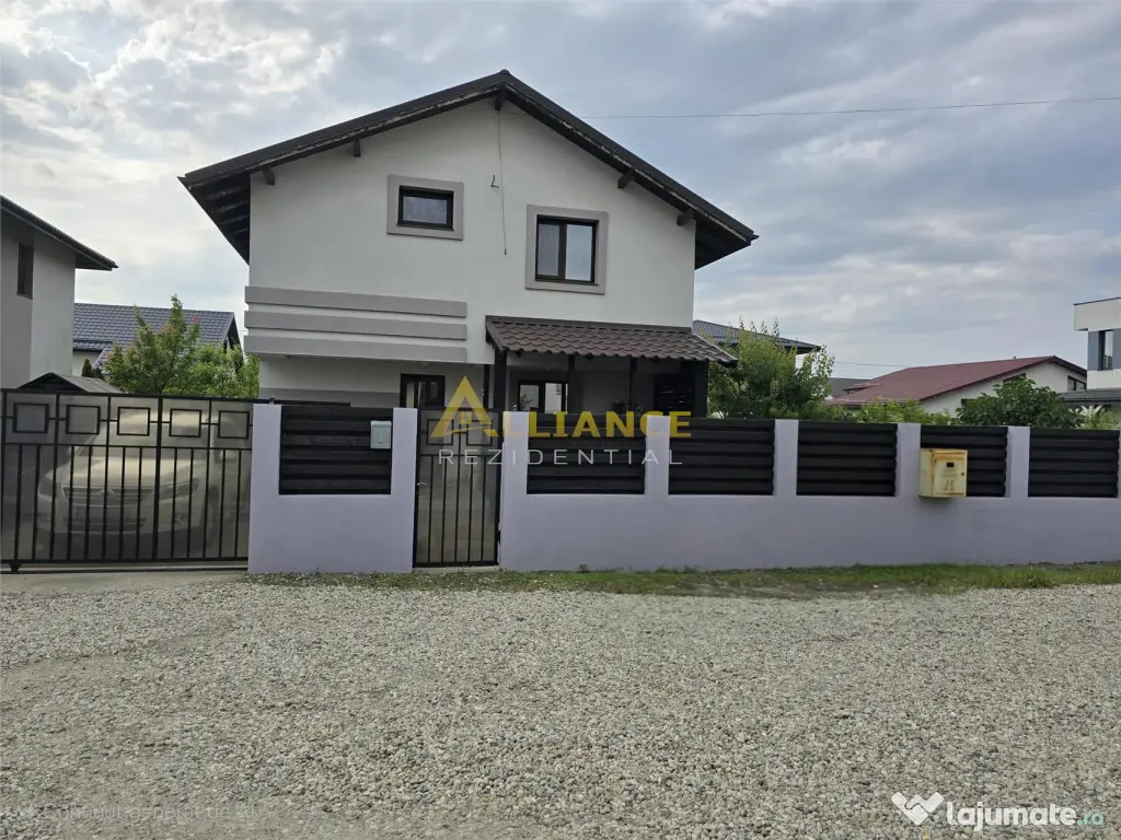 Casa mobilata si utilata- 4 camere - 2 bai - 350mp teren