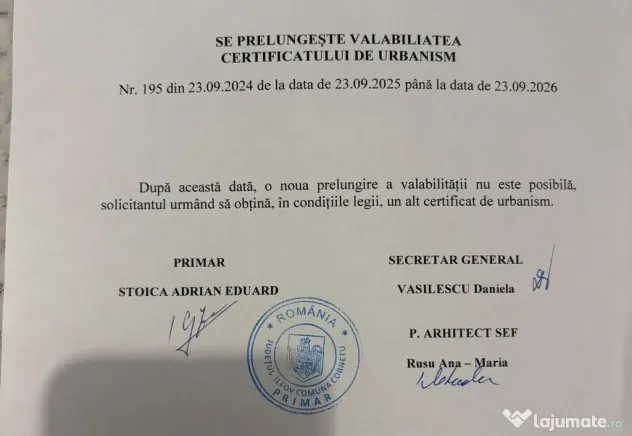Teren Cornetu Zona str Aeroportului