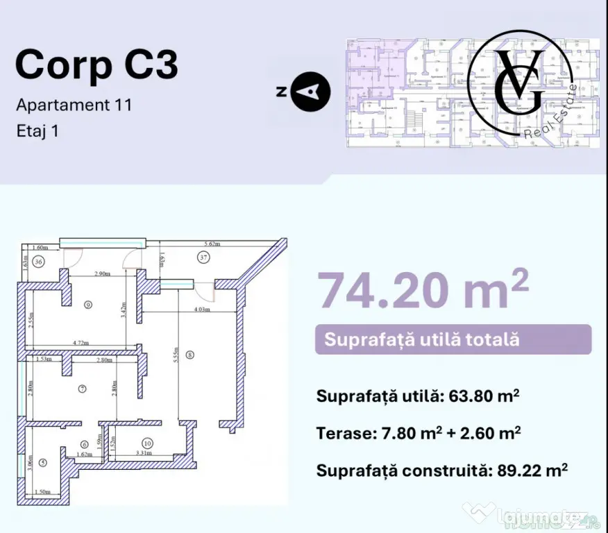 Apartament 3 camere nou - Mamaia Nord - Piscina & Fitness