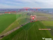 Teren intravilan 10.000 mp în Zona Industrială Sud Arad 