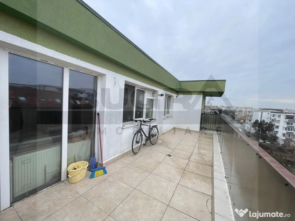 Apartament de 1 camera 36mp, terasa 21mp, zona Iulius Mall