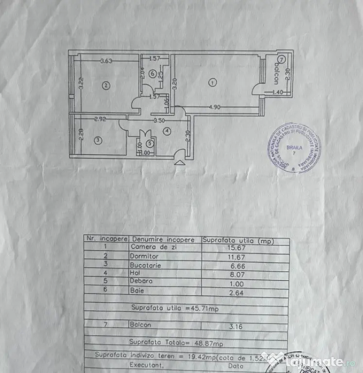 - Apartament 2 camere Renovat Total, zona Garii. Suprafata 4