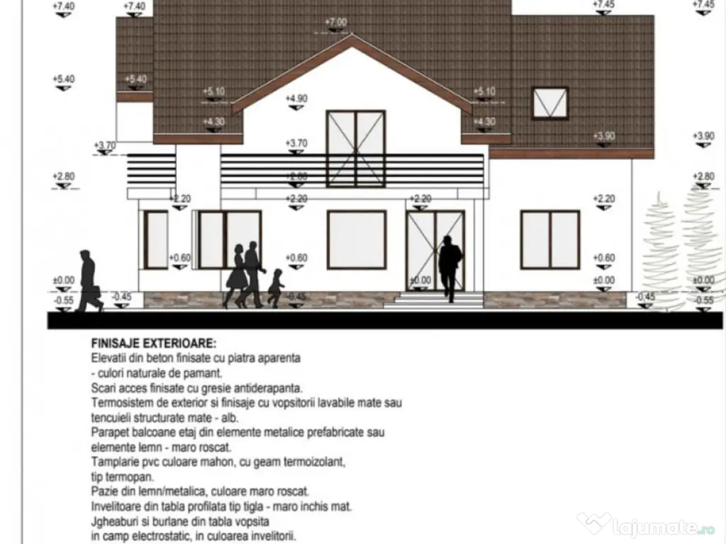 Casa eleganta pe 2 nivele, la 15 minute de Brasov, DJ 112A,