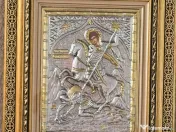 Icoane Argintate-SF Nicolae,SF Treime,SF Andrei,si alti Sfinti Relief 3 D 