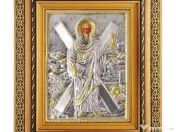 Icoane Argintate-SF Nicolae,SF Treime,SF Andrei,si alti Sfinti Relief 3 D 