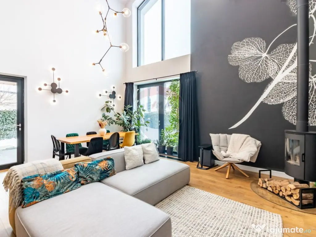 Vilă modernă în Paradisul Verde - Living spectaculos