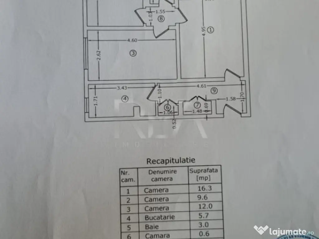 3 camere, et 3/10, centrala, renovat-Drumul Taberei