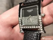 Ceas dama OEM Hermes Negru Heure Double Jeu watch 21x21mm 